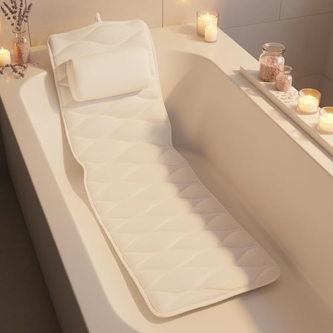 Our Full Body Bath Pillow - Ideal Bathtub Accessory for Relaxing Bath Gifts for Women