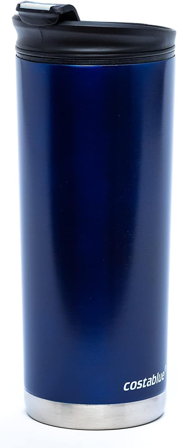 Travel Coffee Mug - 16 Oz. Stainless Steel Insulated Coffee Mug, Leak Proof Tumbler w/Dishwasher Safe Lid, Double Wall Travel Coffee Cup, Reusable Insulated Tumbler for Hot & Cold Beverages