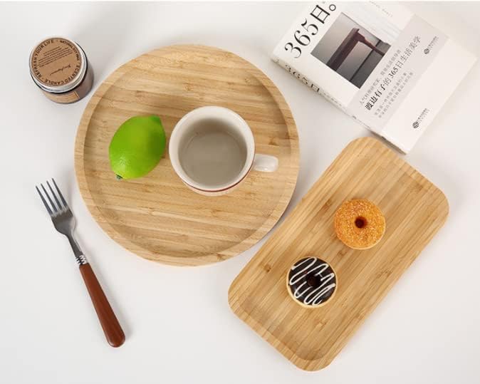 Bamboo Vanity Tray, Bathroom Counter Tray, Toilet Tank Tray, Bathroom Tray for Organizing and Home Decor, 7.9 x 5.1 x 0.8 inch