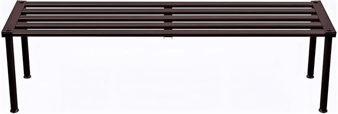 Metal Plant Stand, Rust-proof Aluminum Display Rack, Plants Display Stands Decoration Racks for Living Room Garden Balcony Patio (Ebony, 42.5Inch Tall Leg)