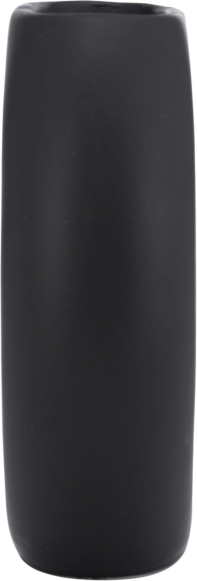 Sagebrook Home Modern Ceramic Vase - Round Hollow Stoneware, Minimalist Decorative Accent for Home, Office, Bedroom, and Living Room - 5" Black