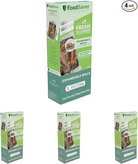 FoodSaver Vacuum Sealer Bags for Extra Large Items (Pack of 8)