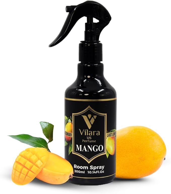 Room Spray Air Freshener –Odor Eliminator Spray for Home, Bathroom & Office – Long Lasting Floral Mist Deodorizer, Non Toxic Natural Air Spray for Bedding10.14 fl oz (Sky-Rose-Mango)