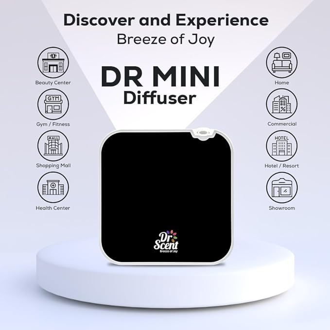 Dr Scent Essential Oil Diffuser Machine Mini (Black)