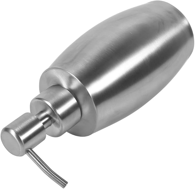 304 Stainless Steel Soap Dispenser, Pump Dispenser Bottle Refillable Liquid Hand Dish Soap Pump Bottle for Countertop Bathroom Kitchen
