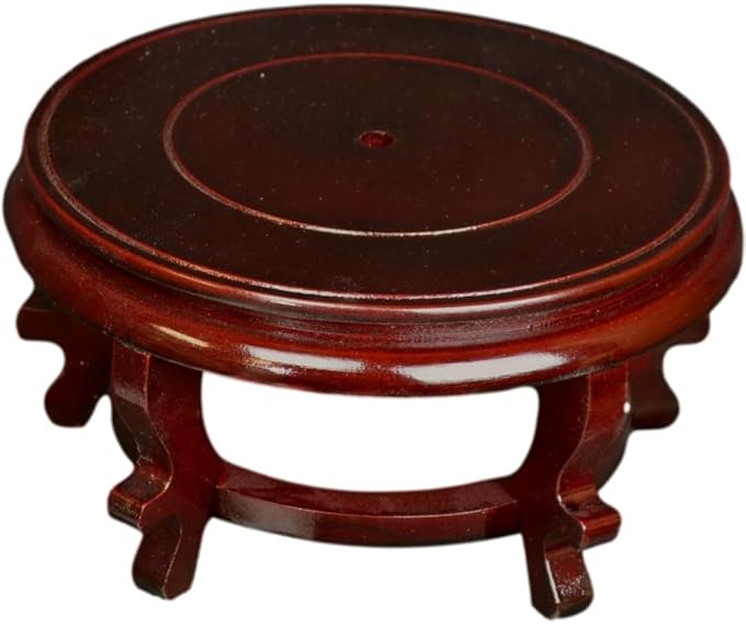 Wooden Fishbowl Display Vase Pot Planter Stand Plant Pot Display Stand (8.5)