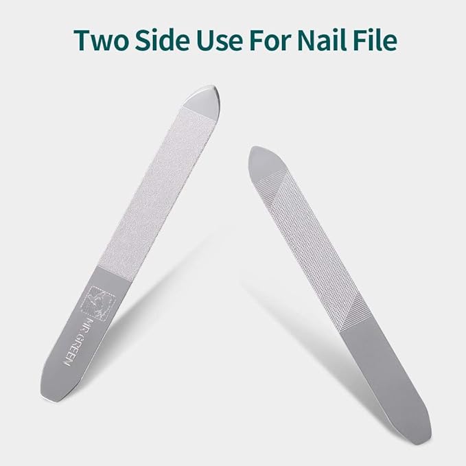 MR.GREEN Nail Clipper 4Pcs Set, Stainless Steel Manicure Pedicure Set, Medical Grade Grooming Kit with Travel Case Gift Box for Man & Woman