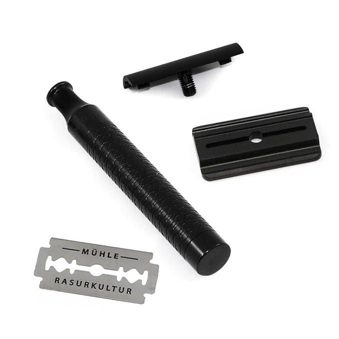 MÜHLE ROCCA Jet Black Stainless Steel Safety Razor