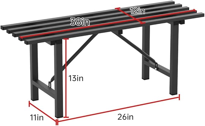 Premium Aluminum Plant Stand - Home Decor & Outdoor Garden Solution with 300 LBS Capacity, L37.8 x W11.4 x H13.8 inch