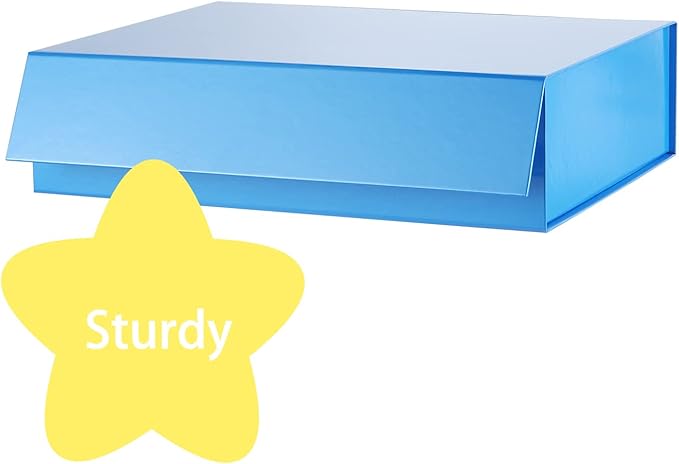 Gift Boxes Dark Blue 11x7.8x2.3 Inches, Magnetic Closure Gift Boxes with Lids for Presents (5 Pack)