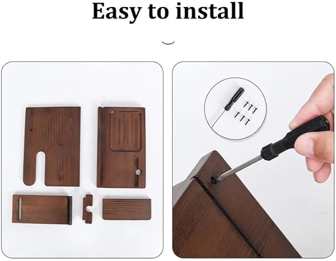 Bedside Organiser Wood Phone Docking Station Key Holder Wallet Stand Watch Organizer Valentines Gifts for Him Wooden Organiser