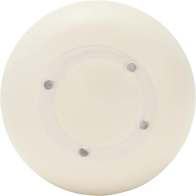 Sagebrook Home Stoneware Decorative Vase - Modern Sculptural Dolomite Flower Holder for Home & Office - 10" Ivory