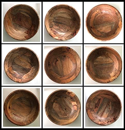 Extra Large Wooden Salad Bowl 15" with Serving Utensils | Oversized Mango Wood Salad Bowl for Big Family Meals | Large Wood Serving Bowl for Salad, Pasta, Popcorn | Handcrafted Wooden Salad Set