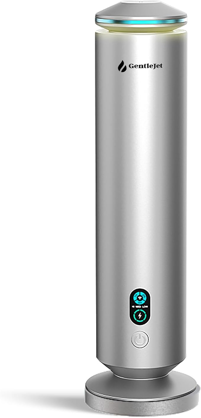 MajesticMist Rechargeable - Aluminum Waterless Essential Oil Diffuser with Wireless Charging, Quiet Aroma Diffuser, Scent Diffusers for Home, Room & Hotel, Remote Control, USB-C, 1000sq.ft