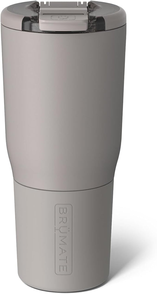 BrüMate Nav 25oz 100% Leak Proof Insulated Travel Tumbler with Magnetic BevLock™ Lid - Double Wall Cup-Holder Friendly Stainless Steel Mug (Mocha)