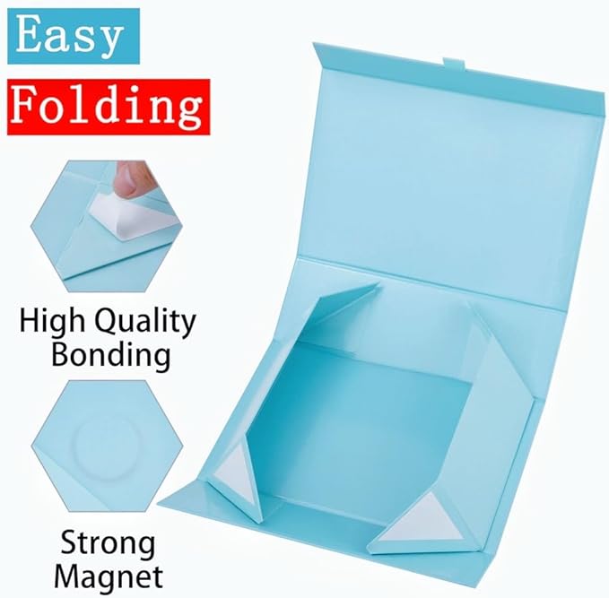 Extra Large Blue Gift Box 19x16x6 Inches,Gift Boxs for Presents with Lid Magnetic Closure Collapsible,Groomsman Proposal Box,Birthday, Christmas,for Clothes and Large Gifts