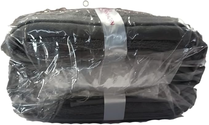 CASA COPENHAGEN Bella 6 Pieces Towel Set- Pinstripe Grey, 600 GSM 2 Bath Towel 2 Hand Towel 2 Washcloth, Designed in Denmark Made of Soft Egyptian Cotton for Bathroom, Kitchen & Shower