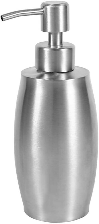 304 Stainless Steel Soap Dispenser, Pump Dispenser Bottle Refillable Liquid Hand Dish Soap Pump Bottle for Countertop Bathroom Kitchen