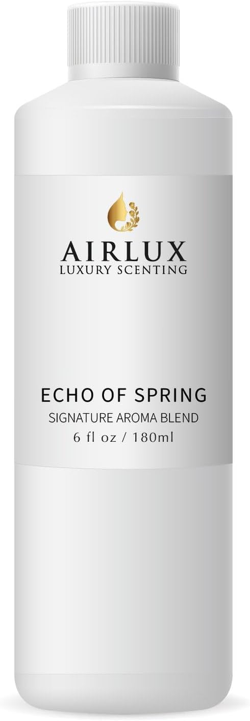 Signature Aroma Oil No. 229 Echo of Spring – Bellflower, Clove, Dew Drop – Aroma Oil for Cold Air & Waterless Diffusers and DIY Crafts – 180 mL, 6.1 fl oz Eco Refill Bottle