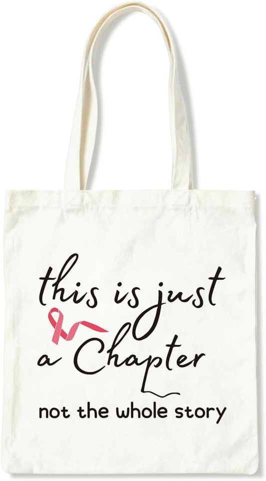 Canvas Tote Bag for Women, This Is Just a Chapter Not The Whole Story Shoulder Bags, Casual Canvas Totes for Work Traveling, Christmas Gifts to Friends and Family