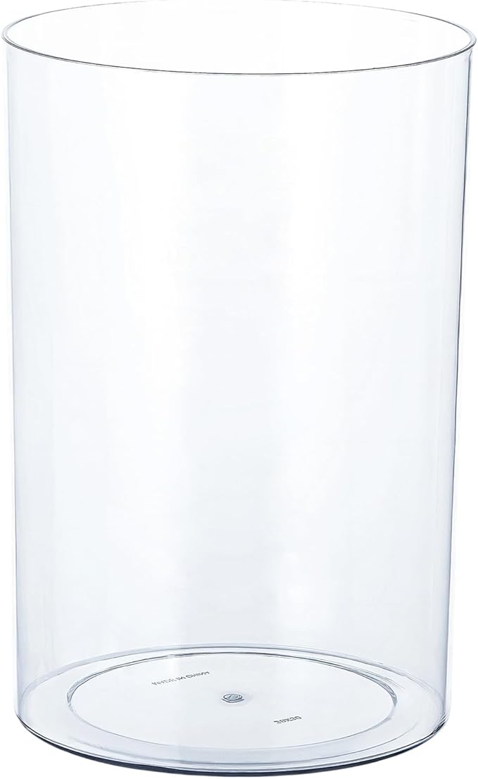 Clear Plastic Vase, Decorative Wide Flower Acrylic Cylinder Vase, Cylinder Vase Floral Container Round Plastic Vases for Home, Wedding Party, Decor, Centerpieces.7.9" x11.8