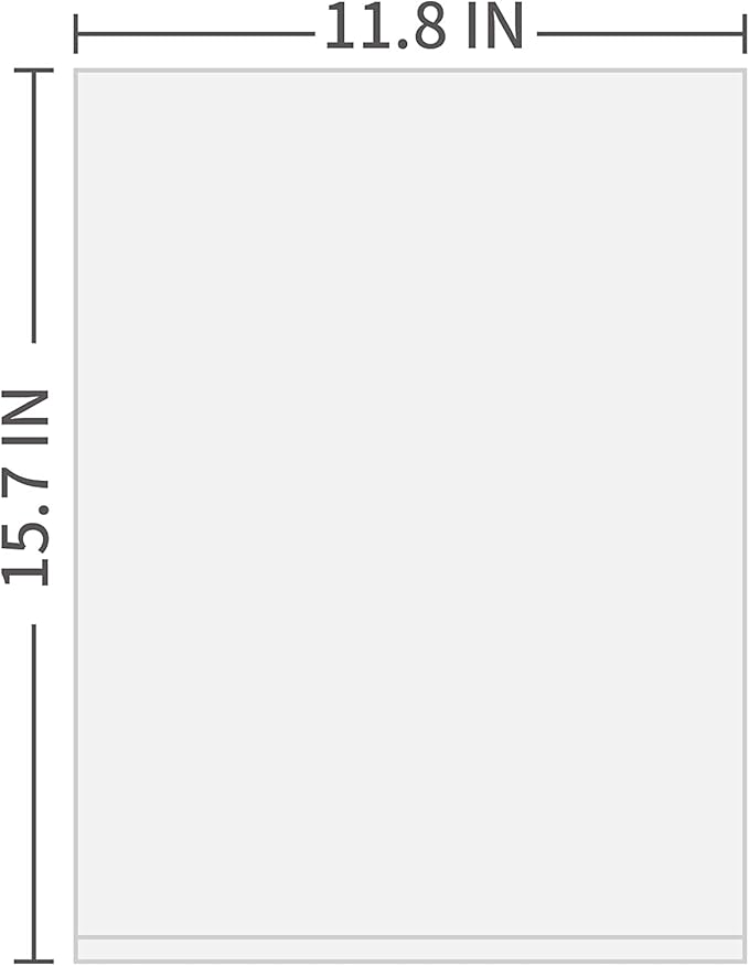 12"x 16"- 1.5 Gallon Plastic Produce Bags on a Roll- 350 Bags, Clear Grocery & Bread Bags, Food Contact Safe (Large)