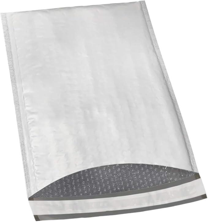 7.25x12 inches Poly Bubble Mailer Self Seal Bubble Shipping Envelopes 2.5 Mil 100 Pack