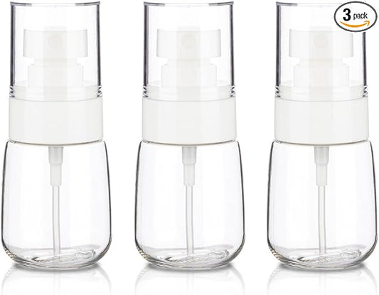 3pack Small Spray Bottle, 1oz Mini Spray Bottles, Clear Empty Travel Spray Bottle, Fine Mist Plastic Spray Bottles