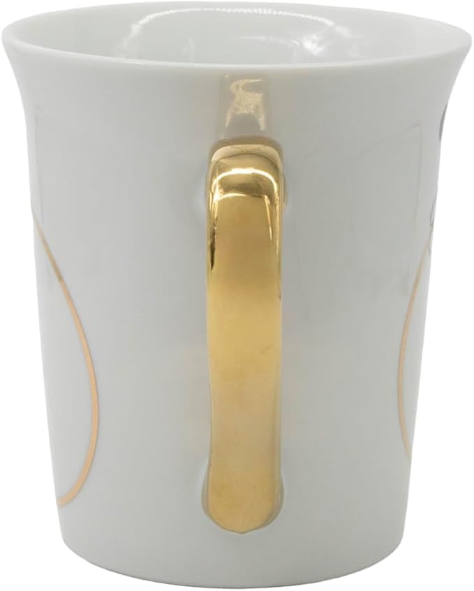 Disney 100th Anniversary Mickey Mouse Ceramic Mug – Elegant D100 Anniversary Coffee Cup with Gold Handle – Collectible Ceramic Coffee Mug Featuring Mickey Mouse – Official Licensee