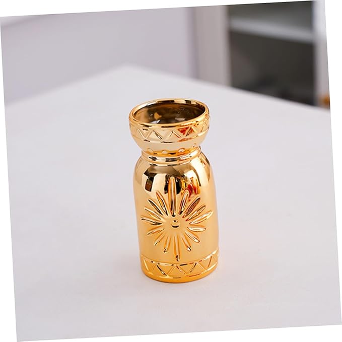 Mobestech Modern Ceramic Flower Vase Small Ribbed Table Decor for Home and Wedding Stoneware Vase Centerpiece for Dried and Artificial Flowers Versatile Shelf Accent