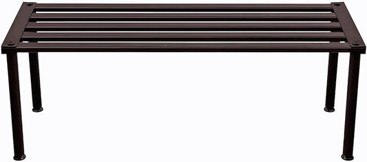 Metal Plant Stand, Rust-proof Aluminum Display Rack, Plants Display Stands Decoration Racks for Living Room Garden Balcony Patio (Ebony, 31.5Inch Tall Leg)