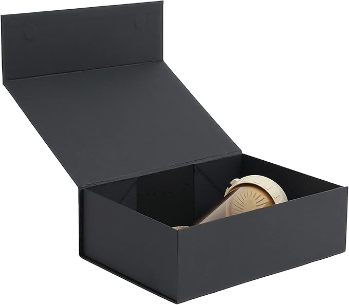 Rsgift Black Gift Box,11x7.8x3.5 inches,Gift Boxes with Lids,Magnetic Closure Box for Man Wedding Male,Birthday,Valentine's Day,Graduation,Christmas,gift boxes for presents
