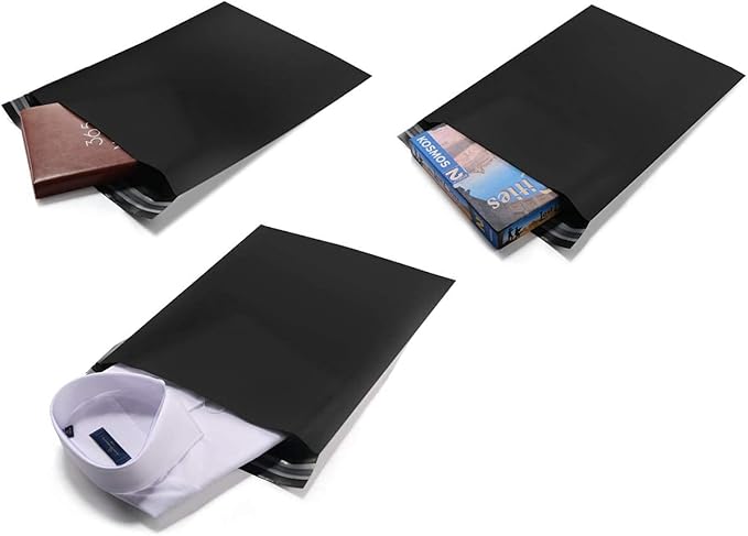 12x15.5 inch Biodegradable Shipping Bags,50 Count Compostable Poly Mailers with Eco Friendly Packaging Envelopes Supplies Mailing Bags