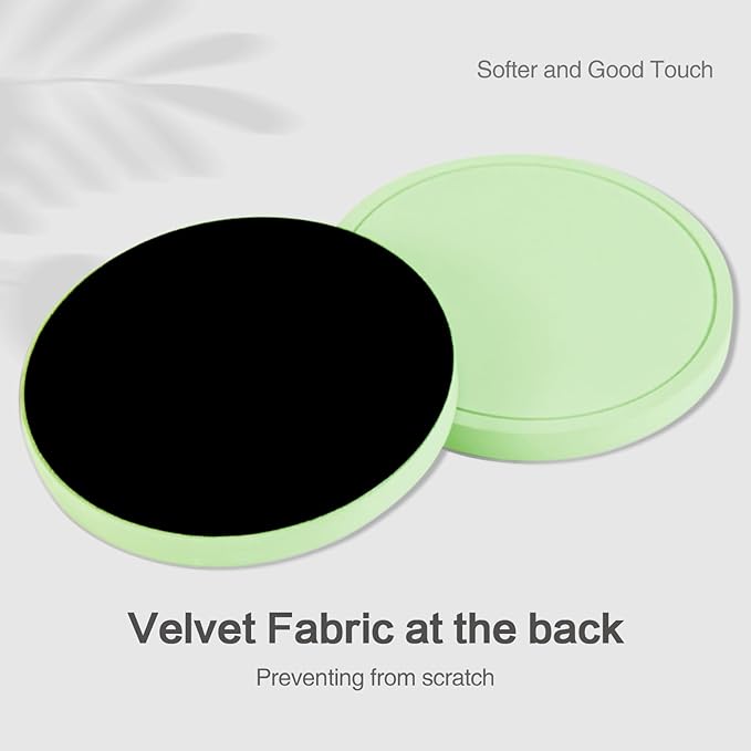 Azhou 6Pcs Drink Coaster with Holder, Green Absorbent Coasters for Drinks, Non-Slip with Velvet Bottom, Thick Heavy Duty 4 inch Ceramic Coasters, Home Decor Coffee Bar Accessories