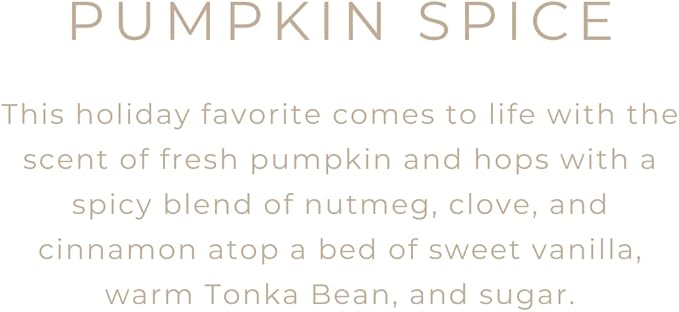 River Birch Candles Pumpkin Spice Scented Candle | Premium, All-Natural, Non-Toxic, Soy Candles | 16oz 90 Hr Burn Time | Cozy Relaxing Gifts for Home