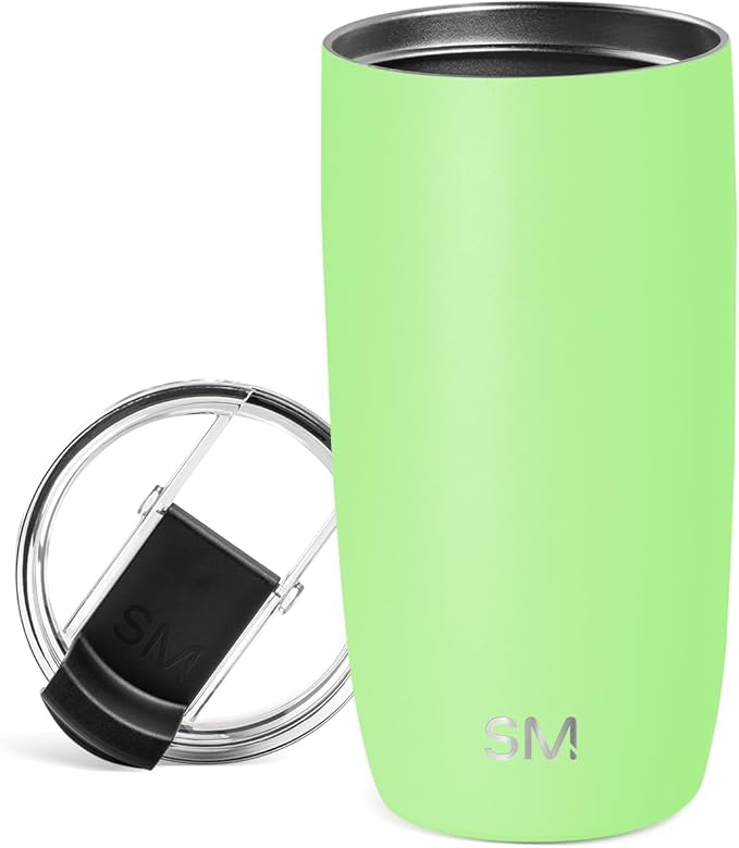 Simple Modern Travel Coffee Mug Tumbler with Flip Lid | Reusable Insulated Stainless Steel Cold Brew Iced Coffee Cup Thermos | Gifts for Women Men Him Her | Voyager Collection | 16oz | Baja