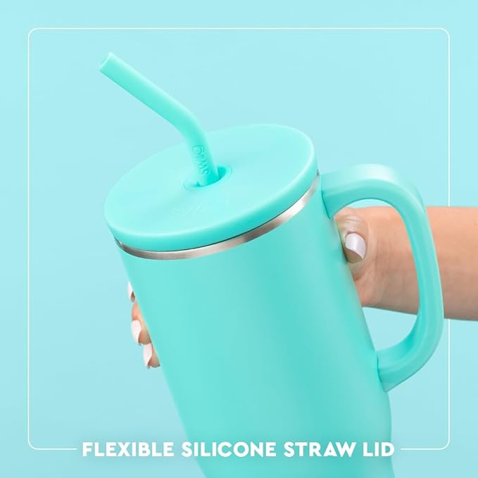 Swig Life 40oz Mega Mug, 40oz Tumbler with Handle and Straw, Extra Large Insulated Tumblers, Cup Holder Friendly Travel Mug (West Virginia)