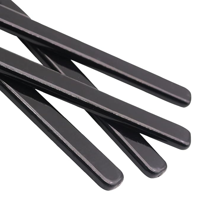 Bamboo Toothbrush Soft Bristles Manual Adult Toothbrush Pack of 4 Painted Black