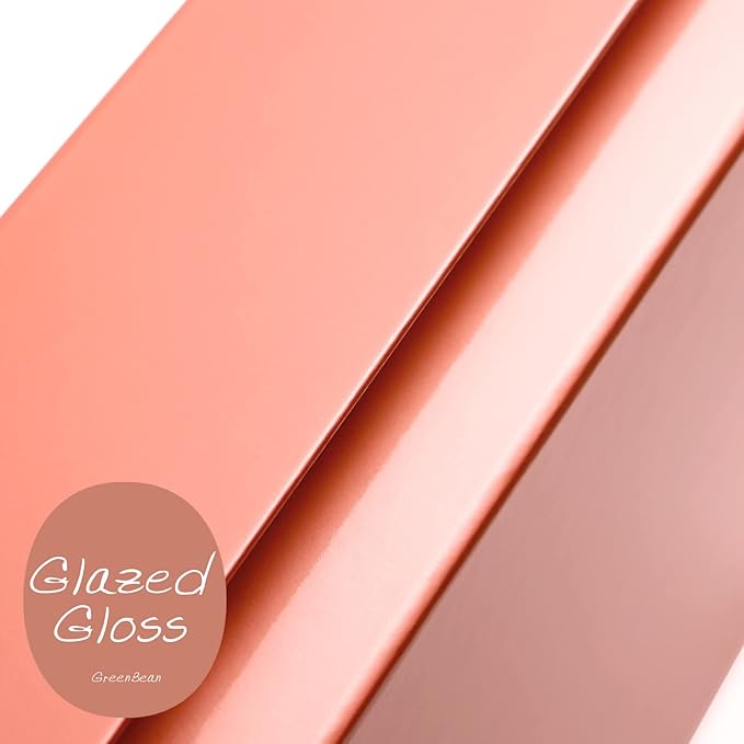 GREEN BEAN Gift Box 13x9.7x3.4 In, Rose Gold Gift Box for Present, Magnetic Gifts Box with Lids for Clothes, Christmas Gift box(Glossy Metallic Rose Gold, Dot Design Inside)