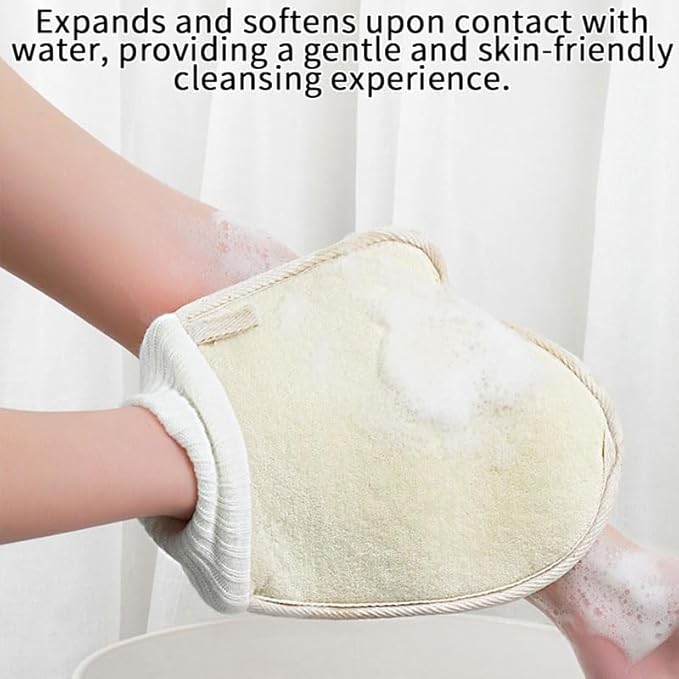 Natural Loofah Exfoliating Body Scrubber Loofah Bath Sponge, Luffa for Women and Men, 100% Biodegradable Compostable, Dye Free, Zero Waste Eco Friendly Sustainable (3 Pack) (L)