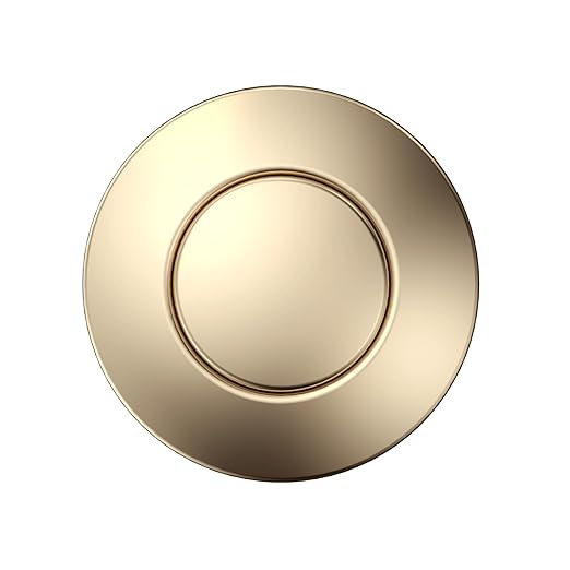 Garbage Disposal Air Switch Kit - UL Listed, Professional Sink Top On/Off Button, Champagne Bronze Finish, Compatible with Delta Faucet, Universal Fit for All Garbage Disposals