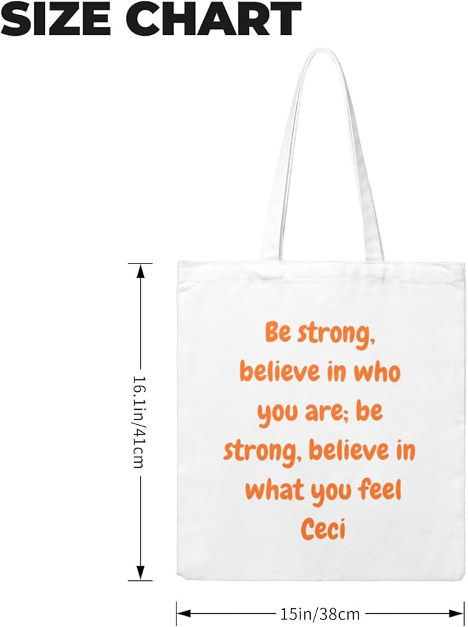 Custom Canvas Tote Bag Double-Sided Personalized with Logo/Text,Customized Bags for Women