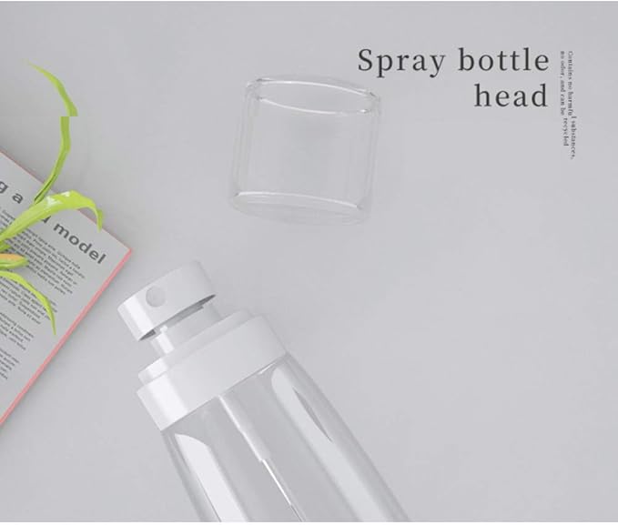 Refillable Cosmetic Spray Bottles for Fine Mist Plastic Empty Clear Refillable Travel Container Essences Rose Water Mister (3.4 Ounce,100ml)