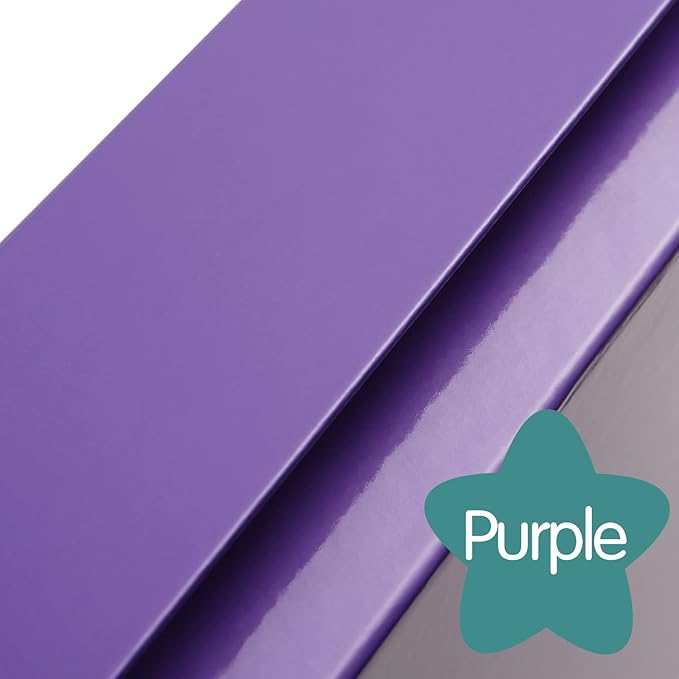 Gift Boxes Purple 11x7.8x2.3 Inches, Magnetic Closure Shirt Gift Boxes with Lids for Presents (5 Pack)