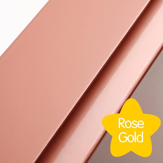 Rose Gold Gift Boxes 11x7.8x2.3 Inches, Magnetic Closure Shirt Boxes with Lids (5 Pack)