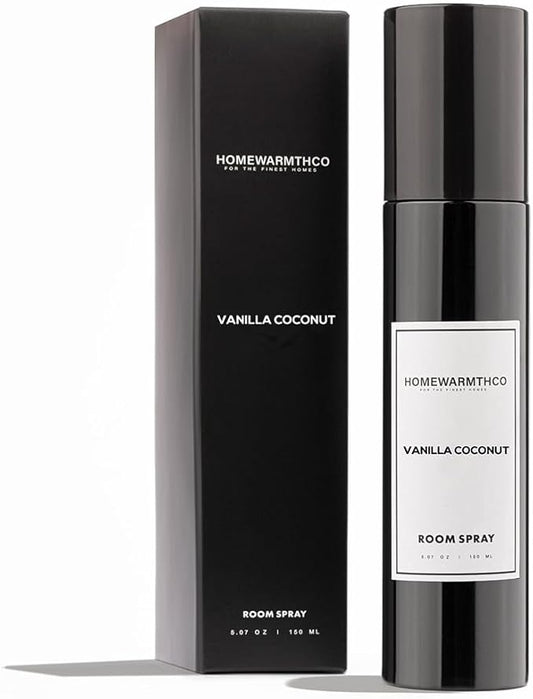 Vanilla Coconut Room Spray – 5.07 oz Scented Air Freshener for Home, Office & Linen – Long-Lasting Linen Spray for Bedding, Pillows & Fabrics – Luxurious Home Fragrance