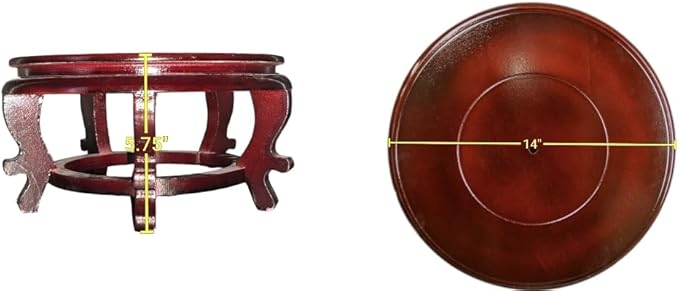 Wooden Fishbowl Display Vase Pot Planter Stand Plant Pot Display Stand (14.00)