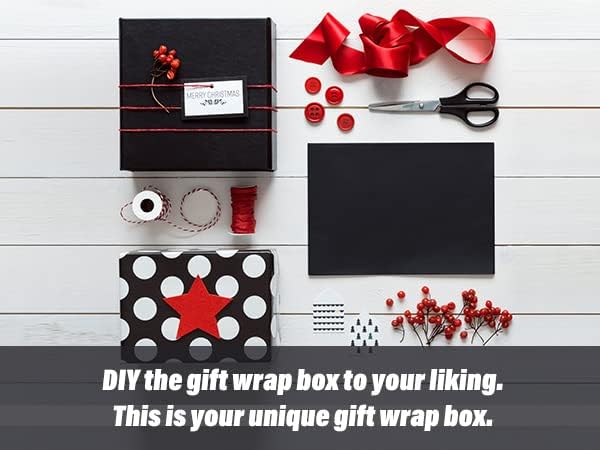 4 Pack 8x8x4 Inches Gift Boxes with Magnetic Closure Lids, Black Magnetic Box for Wedding, Groomsmen Bridesmaid Proposal, Birthdays, Mother's Day