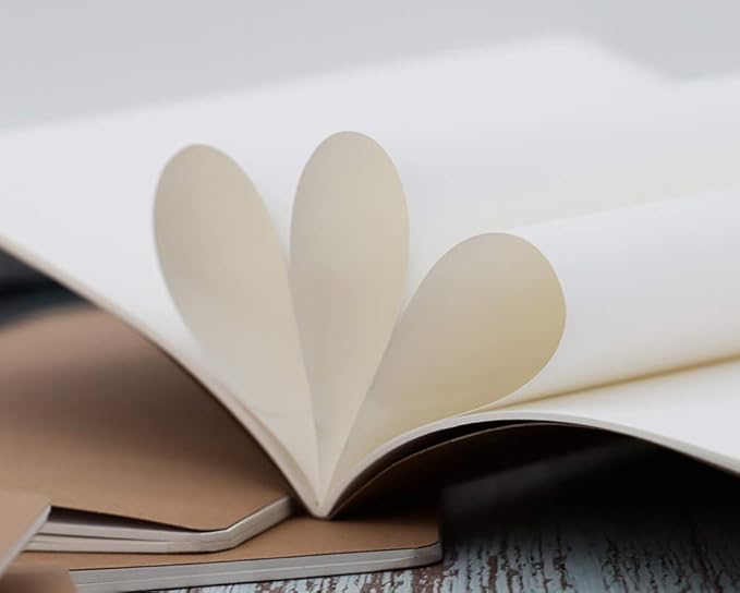 16 Pack Kraft Notebooks, Journals in Bulk for Writing, Blank Paper Sketchbooks, 60 Pages Notebook, 8.3x5.5 Inch, A5 Size, Travel Journal Set, for Gifts, Students and Office Supplies