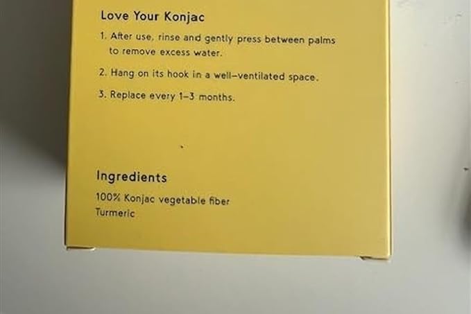 Pure SOL. Konjac Exfoliating Bath Sponge - Turmeric Exfoliating Sponge – Konjac Sponge for Brightening - Deep Cleansing, Clean Pores, Remove Impurities - 100% Natural and Good for All Skin Types